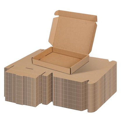 PHAREGE 75 Pack 7x5x1 inch Small Shipping Boxes, Brown Mailing Boxes - color: Brown, size: 7x5x1 inch 75 Pack