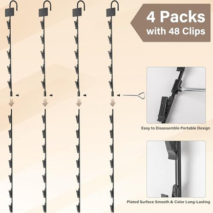 Hanging Merchandise Strips with Hooks, 32 inches Chip Display Rack Stands