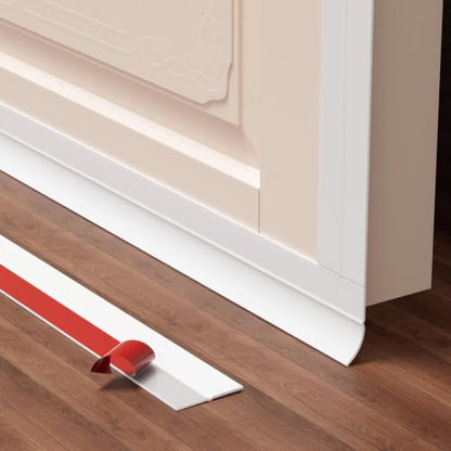 Weather Stripping, 2 in x 20 ft White Silicone Door Seal Strip - color: White, size: 2 Inch x 20 Feet