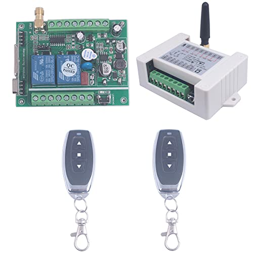 12V-36V Remote Switch, 2CH 433MHz Wireless Relay Switch Receiver