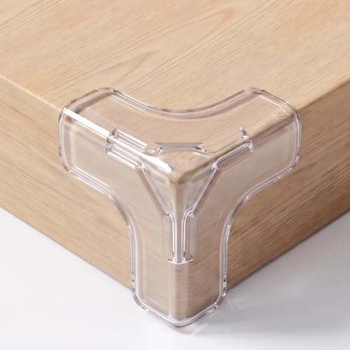 8-Pack Baby Proof Corner Protectors, Clear Furniture Safety Bumpers - color: Tclear, size: 8corners