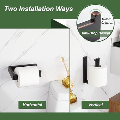 SAYAYO Oil Rubbed Bronze Toilet Paper Toilet Paper Holder Wall Mount - color: Oil Rubbed Bronze