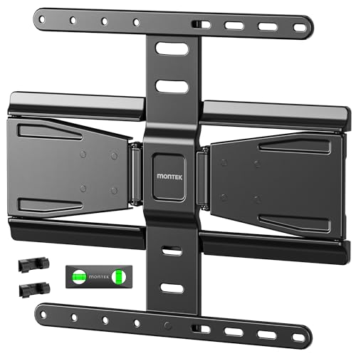 monTEK 0.77" Ultra Slim Full Motion TV Wall Mount for 37-75 Inch TVs - size: 37-75 Inch
