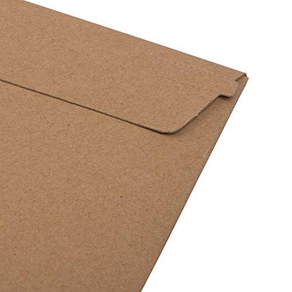 JAM PAPER Stay-Flat Photo Mailer Envelopes with Peel & Seal Closure - 17 x 21 - Brown Kraft - Sold Individually - color: Sold Individually, size: 17" x 21"