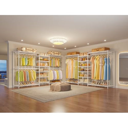 VIPEK X3 Plus Large Expandable Closet Rack Wardrobe Closet Organizer White - color: White, size: X3 Plus