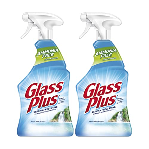 Glass Plus Glass Cleaner, 32 fl oz Bottle, Multi-Surface Glass Cleaner (Pack of 2) - size: 32 Fl Oz (Pack of 2)