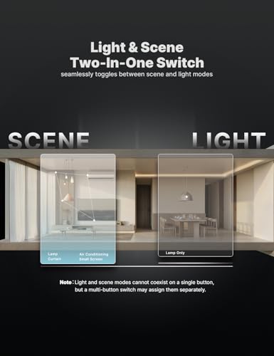 MOES Full Touch WiFi Smart Light Switch Neutral Wire Needed, Grey 2 Gang - color: Grey, size: WiFi 2 Gang