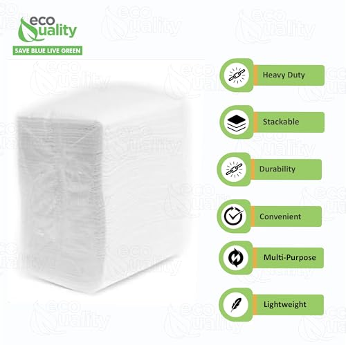 White Disposable Low Fold Dispenser Napkins 1 Ply, 3.5x5 Inch, 400 Pack