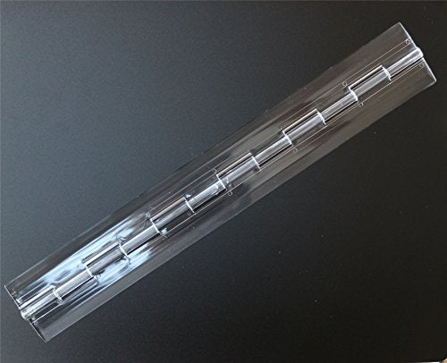 Transparent Clear Plastic Acrylic 300mm, 12", Continuous Piano Hinge Hinges