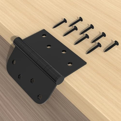 Stainless Steel Ball Bearing Door Hinges, 4x4 Inch Matte Black, Pack of 3 - color: Matte Black - 06, size: 4 inch - 3 pack