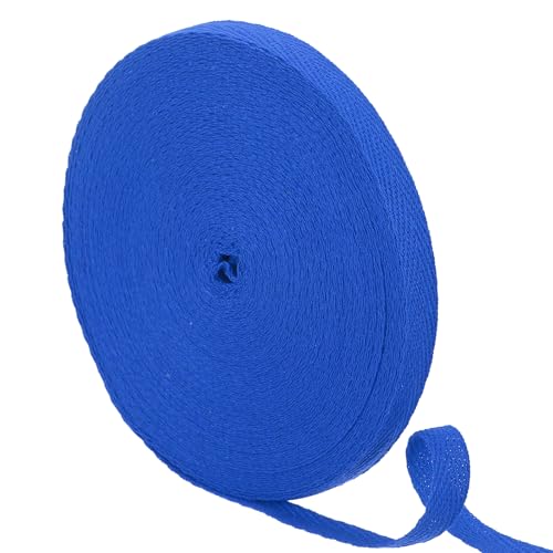 uxcell 23 Yards Cotton Twill Tape, 3/8-inch Herringbone Webbing Ribbon Bias Binding Tapes for Clothes Sewing, DIY Crafting (Bright Blue) - color: Bright Blue, size: 3/8-inch