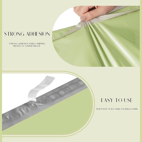 Metronic Poly Mailers 14.5x19 500PC Large Shipping Bags for Small Business - color: Avocado Green, size: 14.5X19 500PC