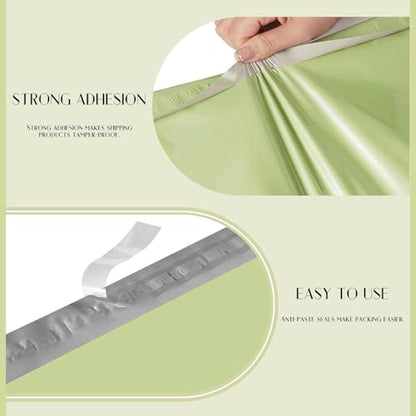 Metronic Poly Mailers 14.5x19 500PC Large Shipping Bags for Small Business - color: Avocado Green, size: 14.5X19 500PC