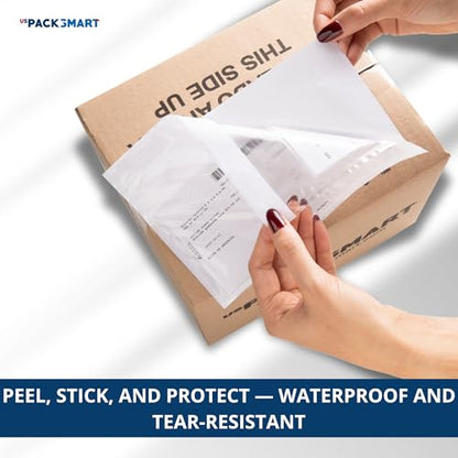 200 Units, 7.5"x5.5" Clear Packing List Shipping Label Envelopes - Heavy Duty Adhesive, Ideal for Labels, Invoices & Documents - size: 7.5"x5.5" | 200 Units