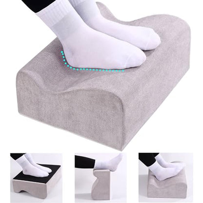 Work Foot Rest Under Desk,Comfort Foot Rest for Couch - color: Light Grey