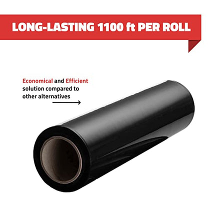 Simply Cool 40 Pack Stretch Wrap 18 Inch 80 Gauge Shrink Wrap Black - color: Black, size: 40 Pack
