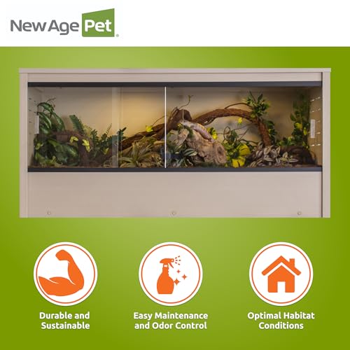 New Age Pet® ECOFLEX® 48" Mojave Reptile Enclosure, Large, Maple - color: Tan, size: Large