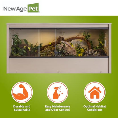 New Age Pet® ECOFLEX® 48" Mojave Reptile Enclosure, Large, Maple - color: Tan, size: Large