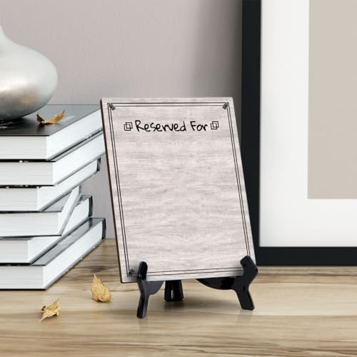 Reserved For 6x8 Dry Wipe Liquid Chalk Table Sign 6x8 Easy Installation | Restaurant & Bar | Perfect To Clearly Direct Customers & Advertise Specials | No Pen Included - style: Reserved For