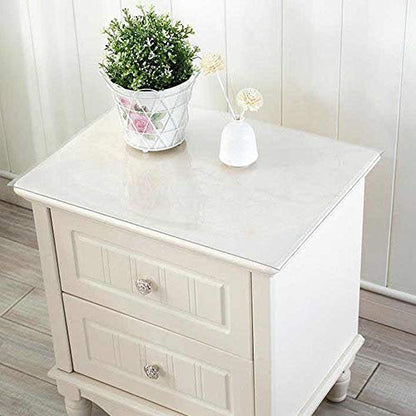 NECAUX Frosted PVC Table Cover Protector 13 x 16 Inch 1.5mm Thick - color: Frosted 1.5mm, size: 13" x 16"