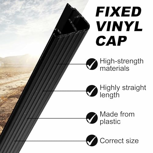 4 Pcs 36" L Fixed Vinyl Sill Threshold Cap 1-3/8 Inches High, Black - color: Black, size: 1-3/8,36 Inch