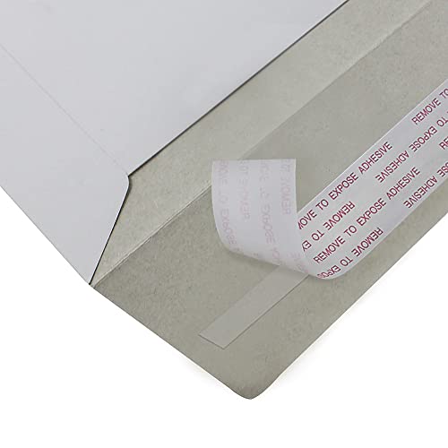 50 EcoSwift 6.5 x 4.5 Rigid Photo Mailers Stay Flats White Cardboard Self Seal Envelopes (Pack of 2) - size: One Size (Pack of 2)