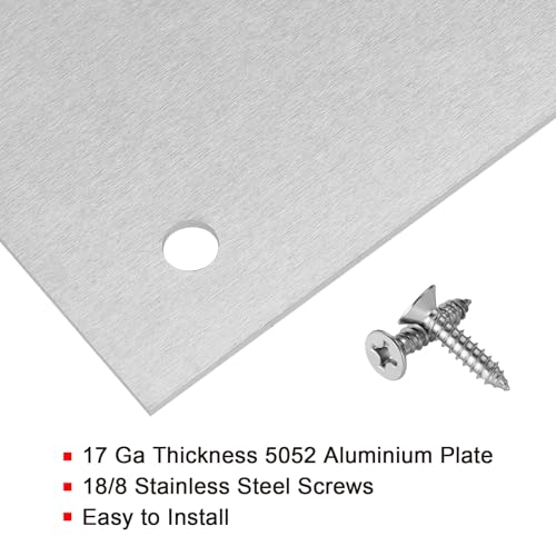 Docik Door Kick Plate, 6 x 30 Inches, 5052 Aluminum, Silver, 2 Pack - color: Silver, size: 6 x 30 Inch