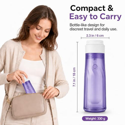 Electric Portable Bidet for Travel – Handheld Bidet with 3 Pressure Modes - color: Purple