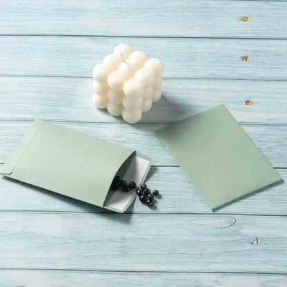 100 Pack Seed Envelopes Self-Adhesive, 3 1/4 x 4 1/2 inches, Sage-Green - color: Sage-Green