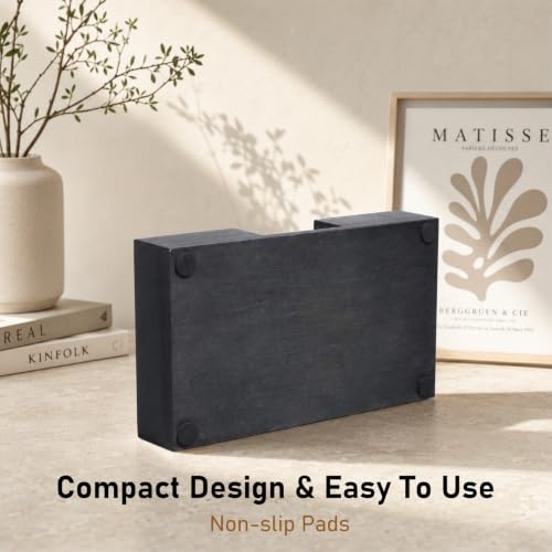 2 Pack Paper Towel Dispenser Countertop, Wooden Napkin Holder
