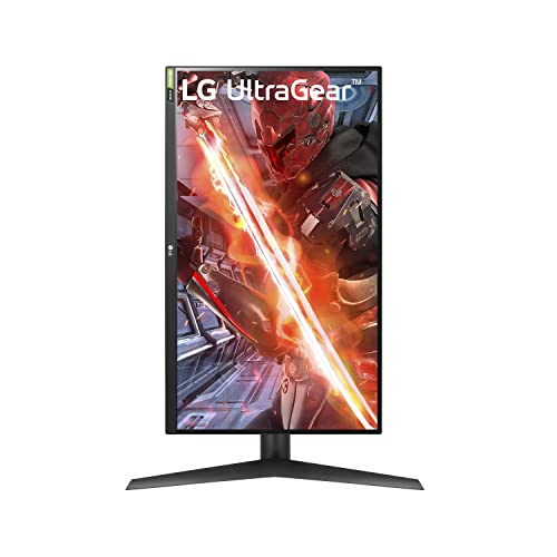 LG 27GL83A-B 27-Inch Ultragear QHD 2560 x 1440 IPS Gaming Monitor, 144Hz, 1ms (GtG), NVIDIA G-SYNC, AMD FreeSync, HDR10, HDMI, DisplayPort, Tilt/Height/Pivot Adjustable Stand, Black - size: 27 inch, style: 144Hz