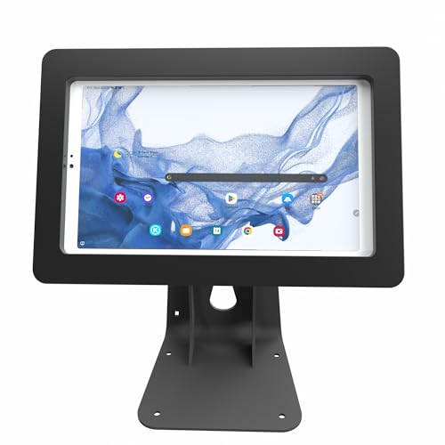 Anti-Theft Acrylic Case for Lenovo TAB Tablet with 360 Rotate 180 Swivel Metal Desktop Stand & 90-Degree USB C Cable (Black, M8 Gen 4) - color: Black, size: M8 Gen 4