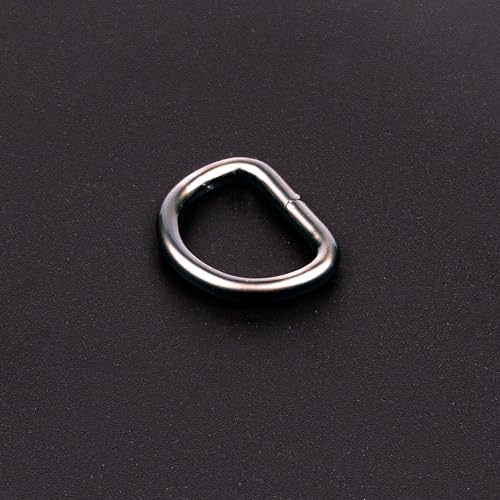 Country Brook Design - Welded D-Rings (3/4 Inch) - color: Gunmetal, size: 10 (Pack of 1)