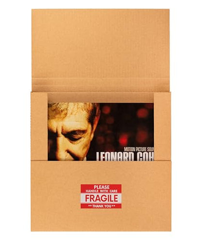 25-Pack Vinyl Record LP Mailer, 12.8x12.8x1 inch Shipping Boxes - size: 25 Pack