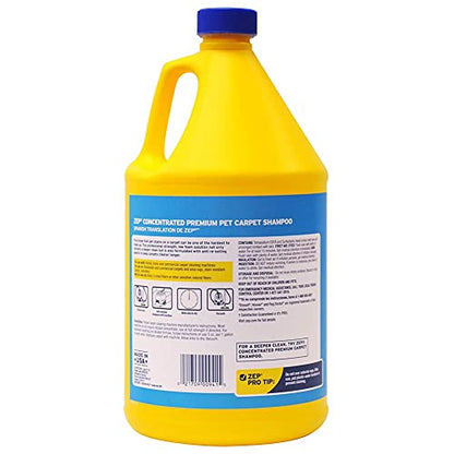 ZEP INC Carpet Shampoo, clear, 128 fl oz (Pack of 1) - size: 128 Fl Oz (Pack of 1)