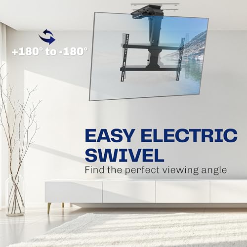 VIVO Swivel Electric Ceiling TV Mount, 37-86 in Screens, MOUNT-E-FD85S - color: Black, size: 37" to 86" TVs