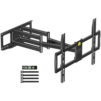 FORGING MOUNT Heavy Duty XXL Full Motion TV Wall Mount for 55-120 inch Extra Large TVs 98" 100",Holds 275 lbs, Max VESA 900x600, 42.9" Extension Long Arm TV Mount Swivel,Tilt,Preassembled,16-24” Studs - size: Fits 55-120" TVs / Max 900x600mm Full Motion