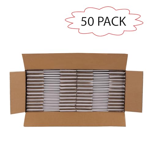 Calenzana 5x5x5 Inches Shipping Boxes Set of 50, White Corrugated Cardboard Box for Packing Mailing Small Business - size: 5x5x5