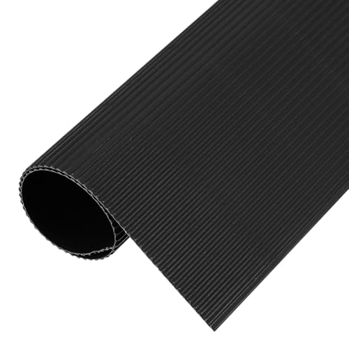 MECCANIXITY Corrugated Paper Sheets 5pcs 12x8inch Black - color: Black, size: 12inch x 8inch