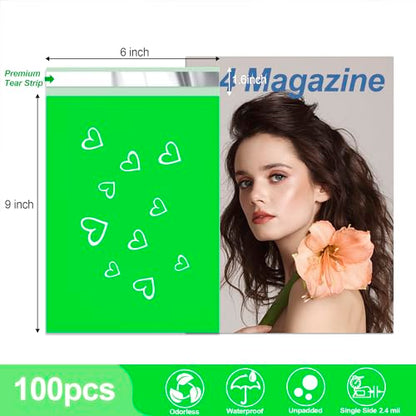 JinRuiKJ Thank You Poly Mailers 6x9 Inch, 100 PCS, Green - color: Green, size: 6*9inch 100pcs