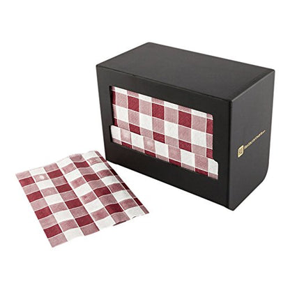 Restaurantware Napkin Holder 1 Restaurant Style Napkin Dispenser - Easy Access For Tabletops And Countertops Black Wood Commercial Napkin Dispenser Holds Picnic Print Napkin Sustainable - color: Black