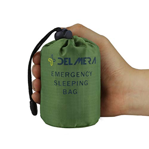 Emergency Sleeping Bag, Lightweight Survival Sleeping Bags Waterproof Thermal Emergency Blanket, Bivy Sack Survival Gear for Outdoor Adventure, Camping, Hiking, Orange, Green - color: Green- 1 Pack