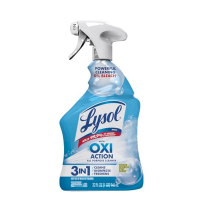 Lysol All Purpose Cleaner Spray, OXI Action, 0% Bleach, Disinfectant, 32 oz