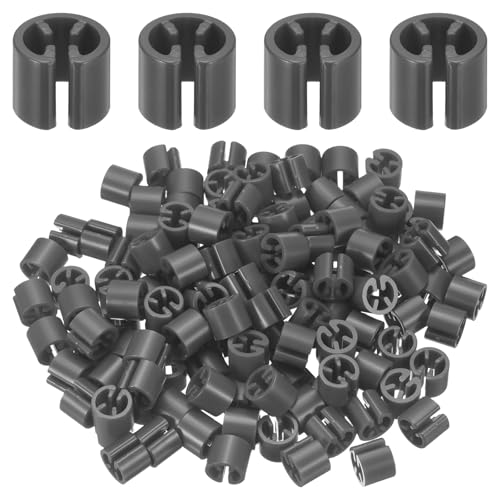 uxcell 240Pcs Clothes Hanger Size Markers Fit 3-5mm Rod Gray - color: Gray