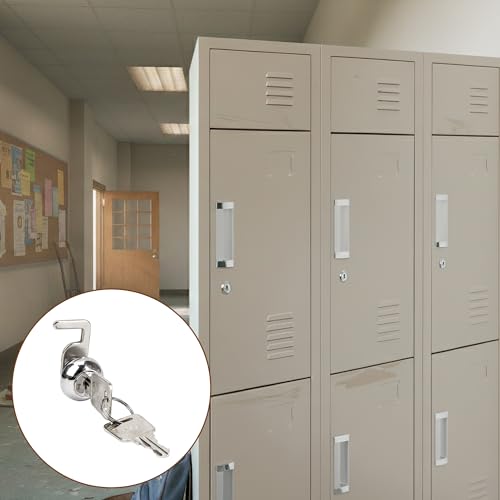 Cash Register Drawer Cam Lock with Quick Clip and 2 Keys – 25.7 x 22mm Replacement Cam Lock Ideal for Cash Boxes, POS Drawers, Gym Lockers, Metal File Cabinets, and Flight Boxes