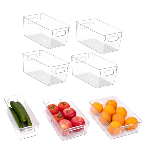 7 Pack Refrigerator Organizer Bins - size: 7 Pack