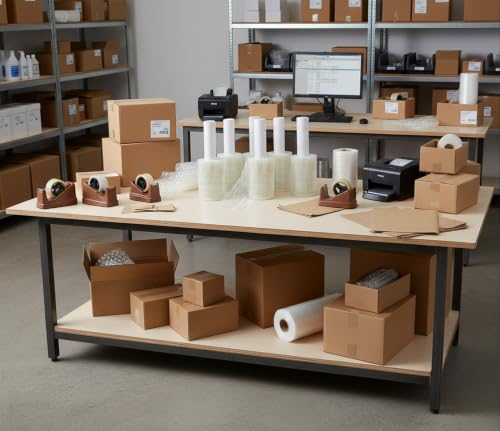 Stretch Film/Wrap for Packaging, Shipping, and protection, Stretch Wrap Mini 5" x 1000'- 6pk, Shrink Wrap Roll For Moving, Furniture, Pallets & Storage - size: Stretch Wrap Mini 5" x 1000'- 6pk