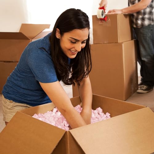 Pink Packing Peanuts, 14 Cubic Feet - color: Pink, size: 14CuFT