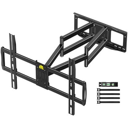 FORGING MOUNT Heavy Duty XXL Full Motion TV Wall Mount for 55-120 inch Extra Large TVs 98" 100",Holds 275 lbs, Max VESA 900x600, 42.9" Extension Long Arm TV Mount Swivel,Tilt,Preassembled,16-24” Studs - size: Fits 55-120" TVs / Max 900x600mm Full Motion