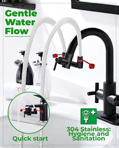 Eye Wash Kit, Faucet Mounted Emergency Eye Wash Station - 1 Pack - Black - color: Black, size: Pack of 1